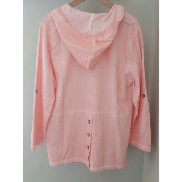 New Focus Casual Life Waffle Textured Hooded Jacket - Picture 7 of 10